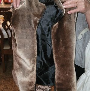 Fur No Sleeve Jacket